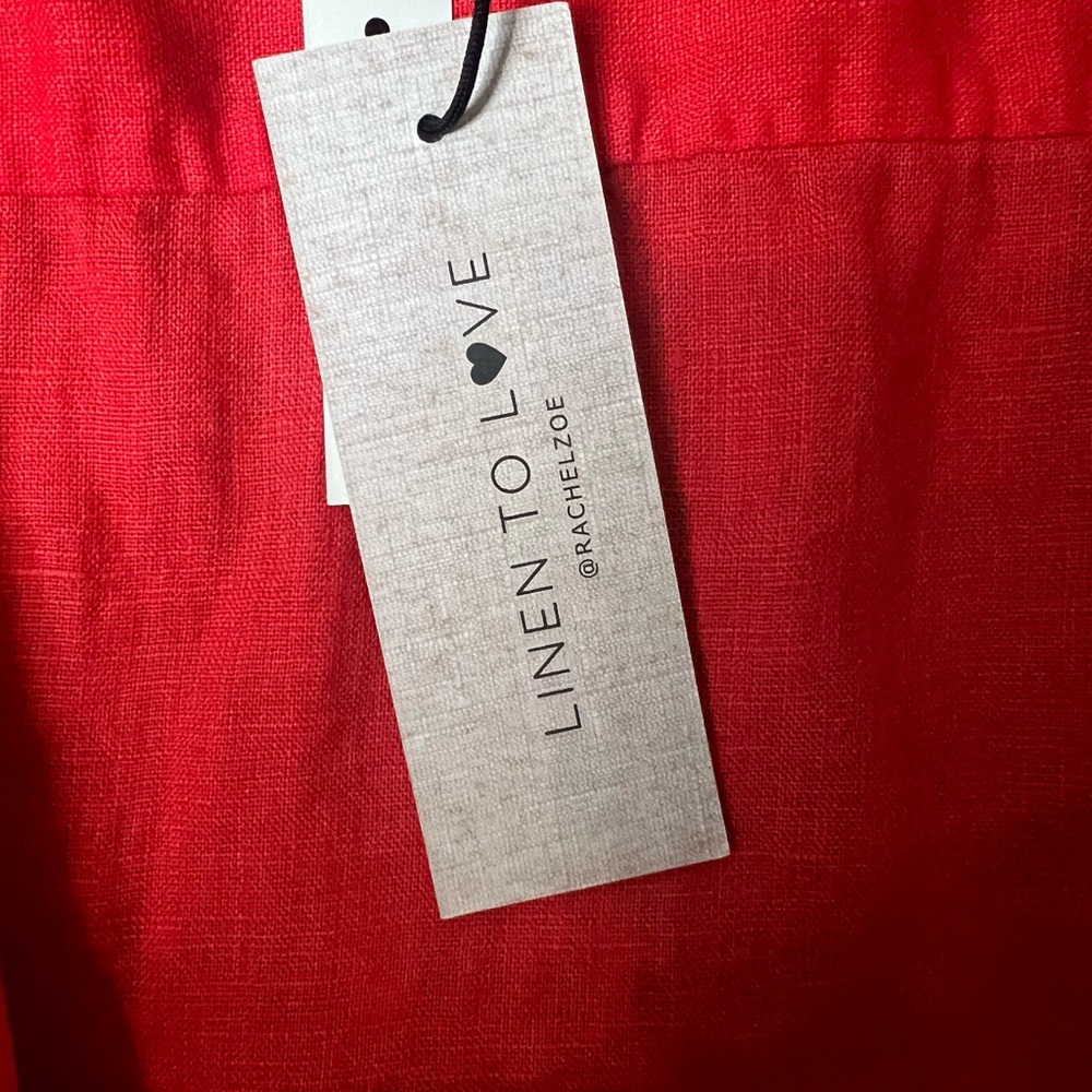 Rachel Zoe Scarlet Linen Shirt - Picture 7 of 11